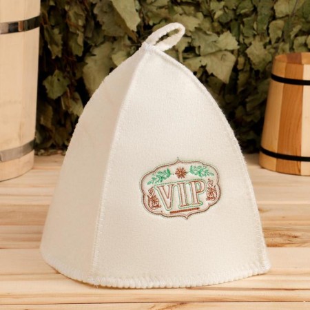 New Year. New Year's cap with embroidery "VIP"
