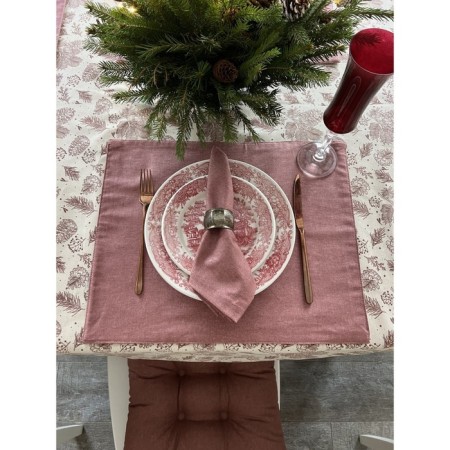 Set of serving napkins Brown, size 40x40 cm. - 2 pcs, brown color-5