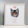 Photo frame plastic 25x25 cm, aged silver (plastic screen)