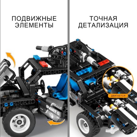 Designer Techno "Jeep Special Forces", 2 assembly options, 391 details-2