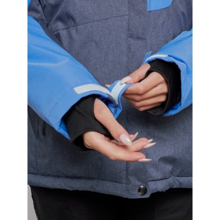 Ski jacket female winter, size 52, blue color-7