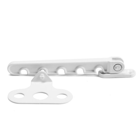 Window limiter, metal for PVC windows, white-1