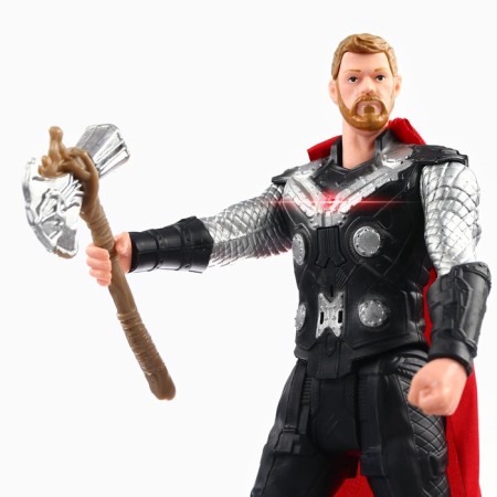 Figure Marvel "Avengers. Thor with short hair ", collectible, with weapons, lighting effects-3