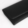 Women's wallet on the button, black color
