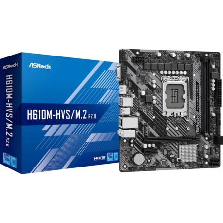 ASROCK H610M-HVS, LGA1700, H610, 2XDDR4, VGA, HDMI, MATX.