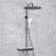 The shower system Wasserkraft a113.117.155.ch Thermo, tropical shower, thermostat, chrome/white 1011511