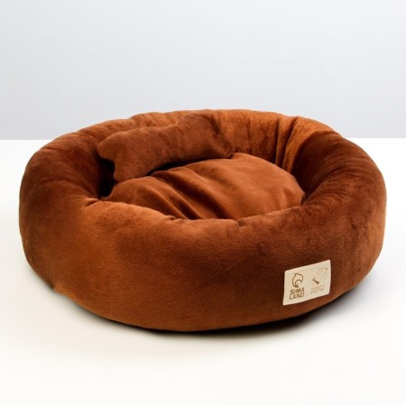 A bed with a bone, 45x35x11 cm, brown-5