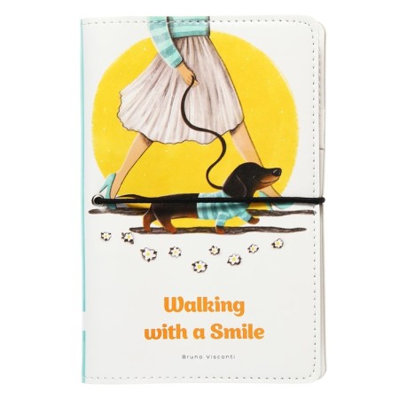 Note book A5, 160 sheets on the Daily Journal rings, Cover artificial leather, an illustration block 80 g/m2, mix-3