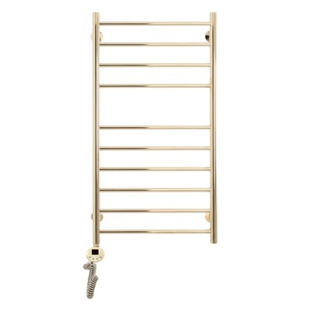Domoterm electric heated towel rail "Medea" P10, 500x1000 mm, left, gold-1