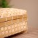 Basket with a covered lid, from bamboo 25x25x15 cm