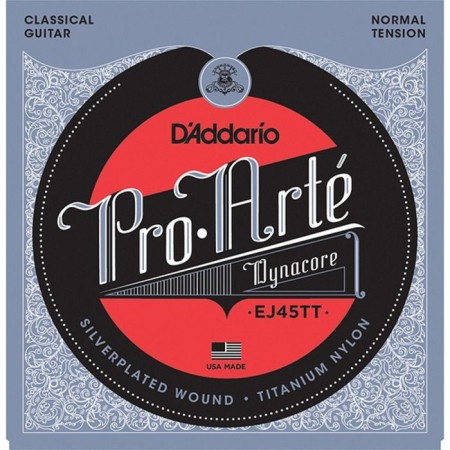 Strings for the classic guitar D’ADDARIO EJ45TT PRARTE DYNACORE