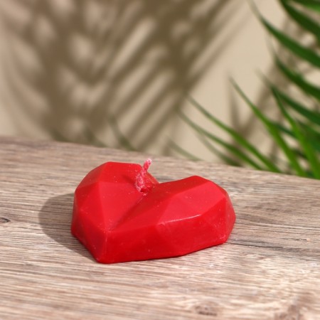 Candle "Great Heart" 4x6x2 cm, soy wax-2