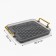 Tray for the tea ceremony, 20.2 x 25.5 cm, gray