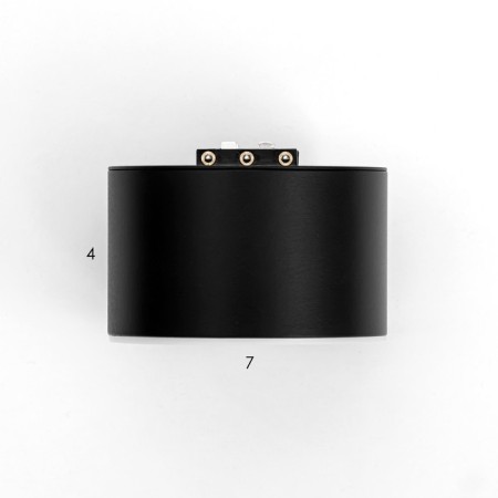 SLIM SLIM SLIM "TUBUS" LED 5W 3000K-6000K 48V CRI90 Black 7x7x7cm-8