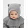 Hat helmet Children's Amarobaby Pure Love Helmet, lining, size 46-48 cm, color gray color