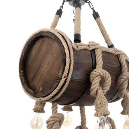 Barrel chandelier 7he27 40W Black 41x33x30 cm-5