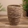 A set of wicker pots, 3 pcs, height 39x39x49 cm
