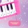Musical piano "wonderful ponies", sound, pink color
