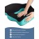 Anatomical pillow for sitting, size 45x40 cm, turquoise color