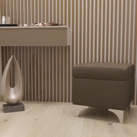 Josephine 2, 460 × 460 × 450 mm banquet, horned, dark brown color
