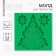Silicone Mold for creativity "New Year tree", 8 x 8 cm