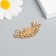 Decor for creativity Metal 9 ears "Lotus flower" gold 2.3x4.4 cm