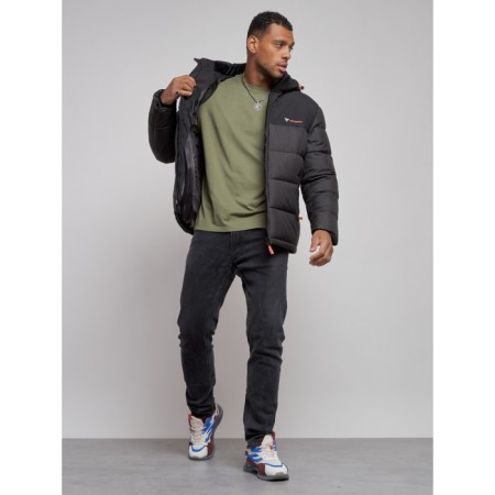 Sports male winter, size 60, black color-10