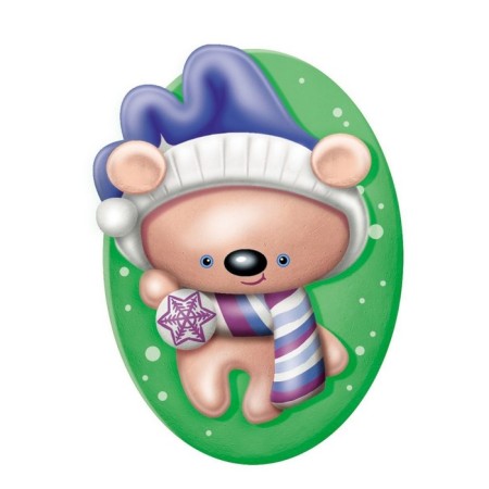 Новый год! Игрушка из гипса «Северный гость»-3