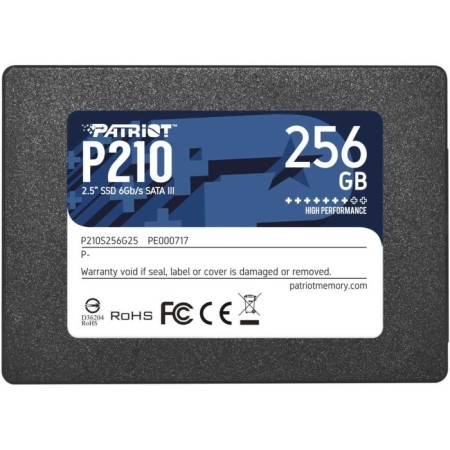 SSD Patriot P210S256G25 P210, 256 GB, SATA III, 2.5 "