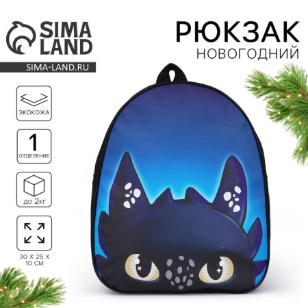 Children's backpack "Black Dragon", 30*25 cm