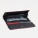 Women's wallet on the button, burgundy color