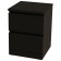 Goshama "Warma 2", 403 × 400 × 548 mm, with two drawers, the color is black