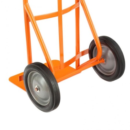 The trolley is manual, two -wheeled: load/p 130 kg, orange-6
