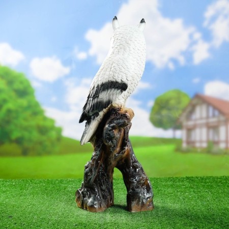 Garden Figure "Filin on the stump" 23x18x52cm-2