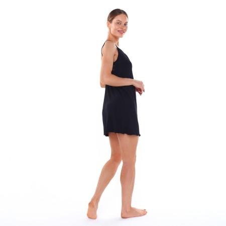 Night shirt female, black color, size 52-1