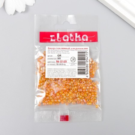 Beads "Zlatka" 08/0, 3 mm, 10 g 0169 St.-2