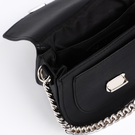 Women's bag Textura, messenger, small size, black color-6