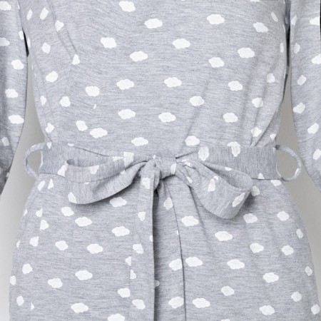 Women's bathrobe KAFTAN "Clouds", Gray, p.40-42-6