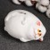 Piggy bank "Cat fat man on the side" White, 8x14x10cm