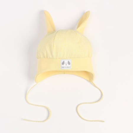 Children's hat, yellow color, size 46-48