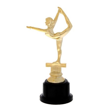 The award figure "Gymnastics", the plastic stand is black, 19 x 9 x 6.5 cm.-1