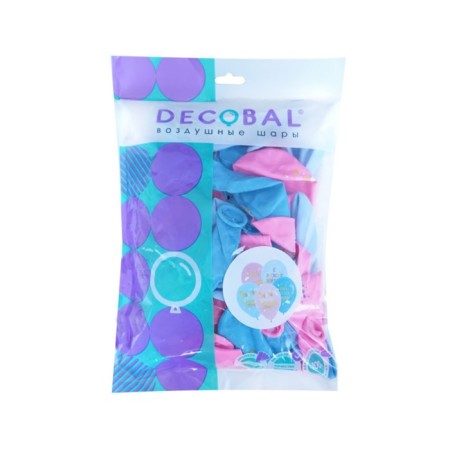 Shar Latex 12 "" Birth! Universal ", pastel, set of 50 pcs., Mix-2
