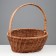 Wicker basket, 34 × 27 × 13/39 cm, vine, corn