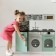 Children's Wooden Game Kitchen "Heidi Style" with an electric stove