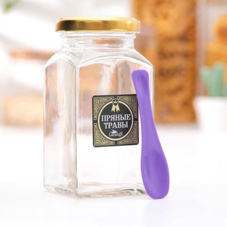 Bank for storing spices "Spicy grasses", 312 ml