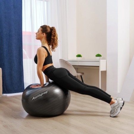 Fitball, Onlytop, D = 75 cm, 1000 g, anti -wings, black color-4