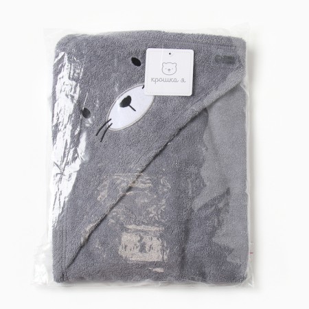 Tainted towel with a corner "Bunny", 75*75 cm, cotton 100%-4