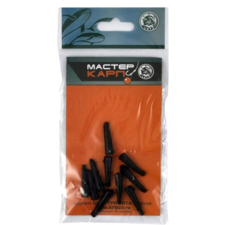 Silicone cone, m, 10 pcs, black color