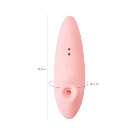 Vacuum-wave stimulator of the clitoris Flovetta Lily, silicone, 13 cm, pink-7