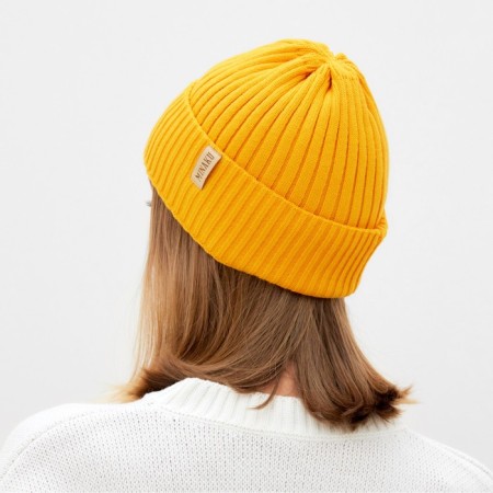 Women's cap Minaku "Bini" color mustard, size 54-56-1
